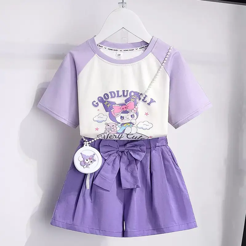 酷洛米夏季裙子套装卡通可爱女孩