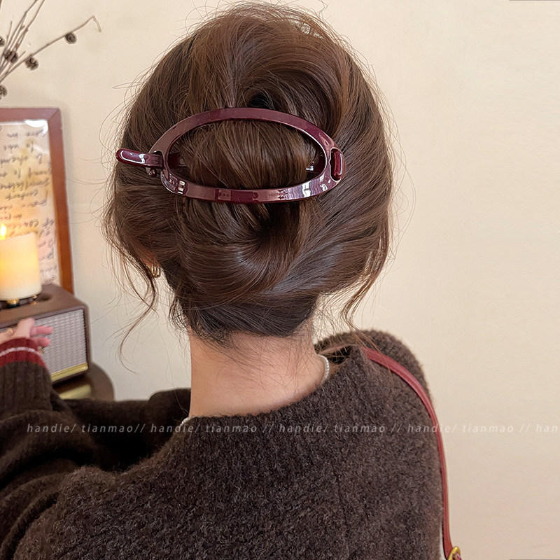 慵懒日常随意都好看的椭圆扭扭夹