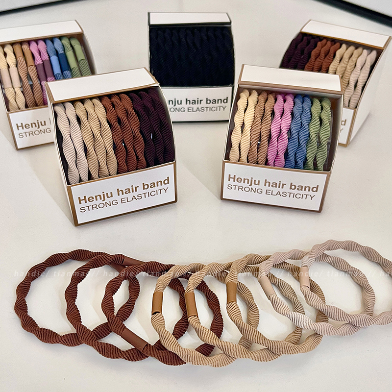 轻松get！扎高马尾的弹力发圈