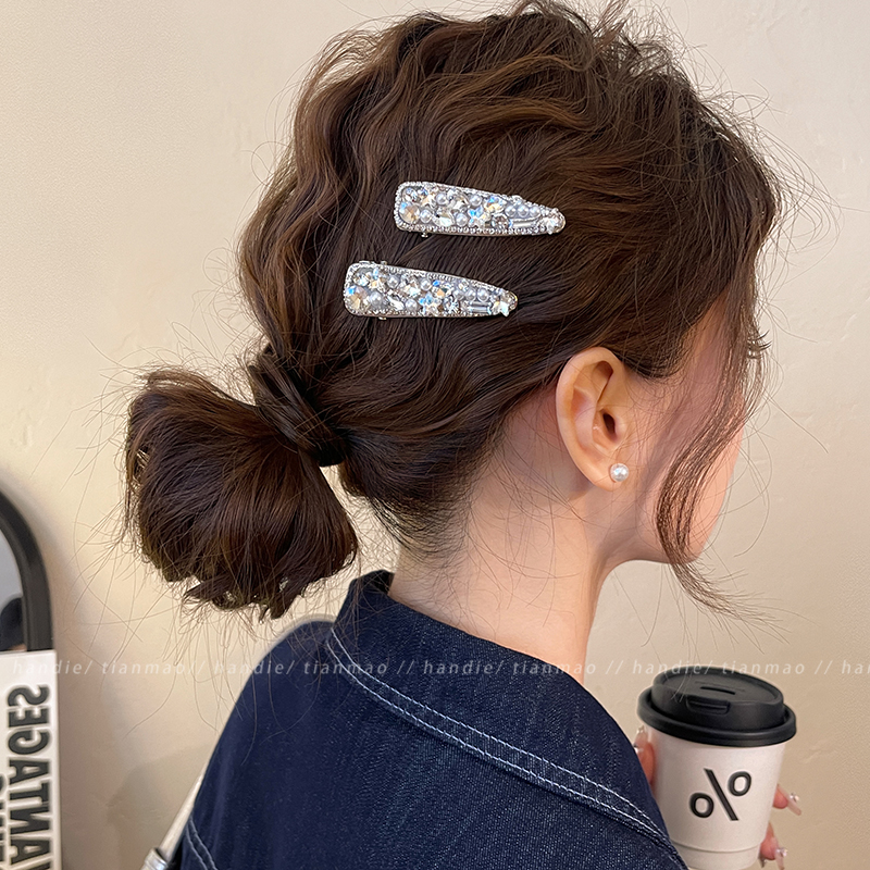 绝美珍珠闪钻发夹~氛围感拉满