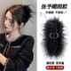 纯欲鲨鱼夹ins风羽毛抓夹高级感鸵鸟毛发夹女后脑勺鸡毛超仙头饰