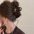 复古小狗蝴蝶结抓夹发夹女高级感2025新款 后脑勺鲨鱼夹发量大发饰