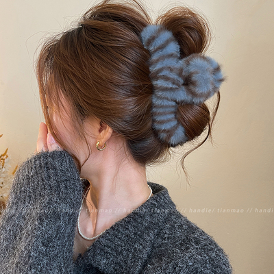 奶呼呼~高级感豹纹抓夹超好看