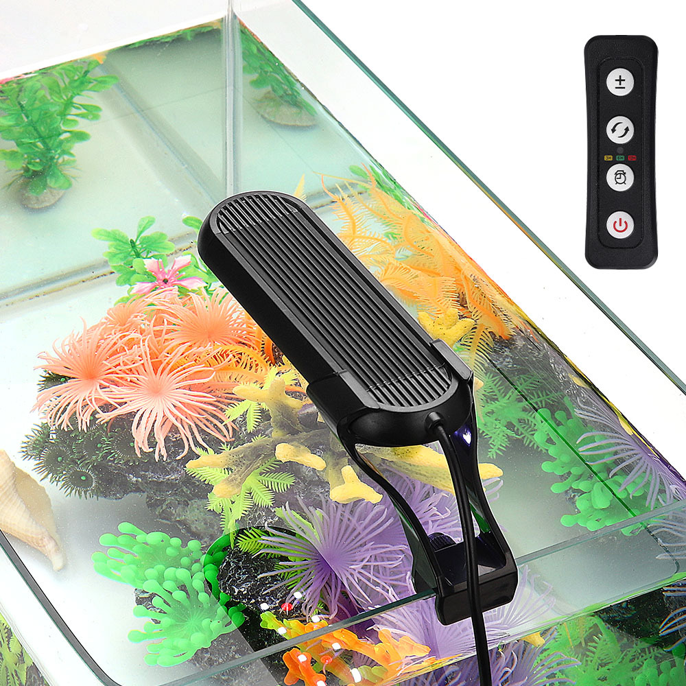 鱼缸水族夹灯 LED鱼缸灯水草照明灯高亮度水族照明灯定时款