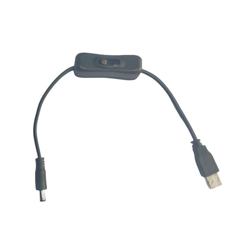 直销dc线带304开关低压12V24V开关线LED灯具开关电源连接线