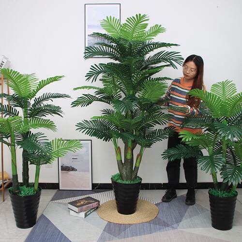 仿真散尾葵盆栽花客厅摆