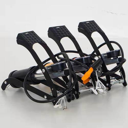 现货供应 脚踩打气筒便携式自行车电动车汽车 脚踏充气泵