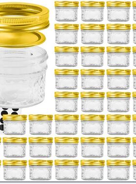 玻璃瓶沙拉果酱瓶4oz密封罐防锈盖120ml钻石鱼子酱供应