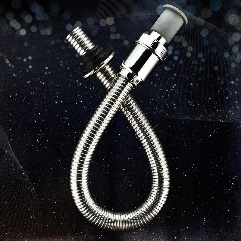 韩式胶头下水管 下水管，面盆菜盆不锈钢下水管下水器及配件定制