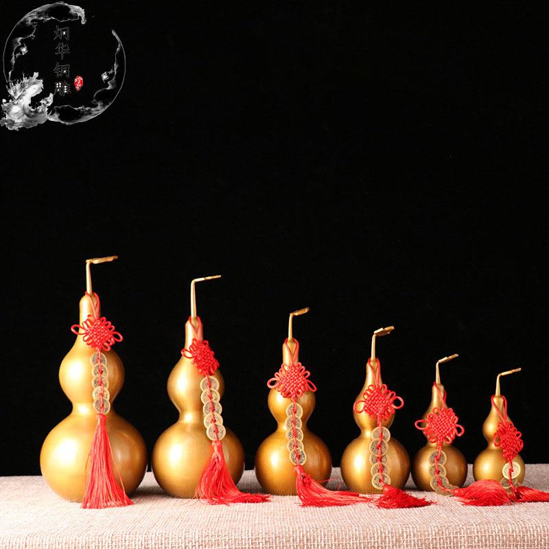 现货供应铜葫芦 黄铜葫芦 铜摆件葫芦直供各种铜工艺品摆件定制