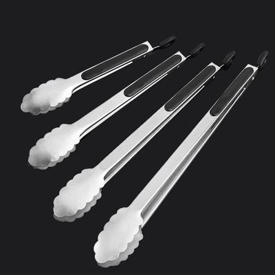 BBQ烧烤夹 面包夹不锈钢硅胶食物夹 食品夹 烧烤工具