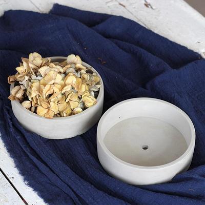 圆柱形矮盆多肉组合拼盘透气水泥花盆大口径创意肉肉盆栽盆器定制