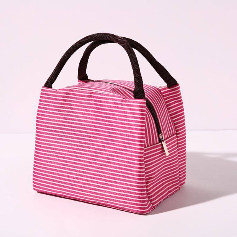 便携条纹铝箔保温袋便当包午餐包冰包便当包保冷袋野餐包饭盒袋,收纳整理,保温包,淘宝优惠券,粉丝福利购,淘宝优惠卷