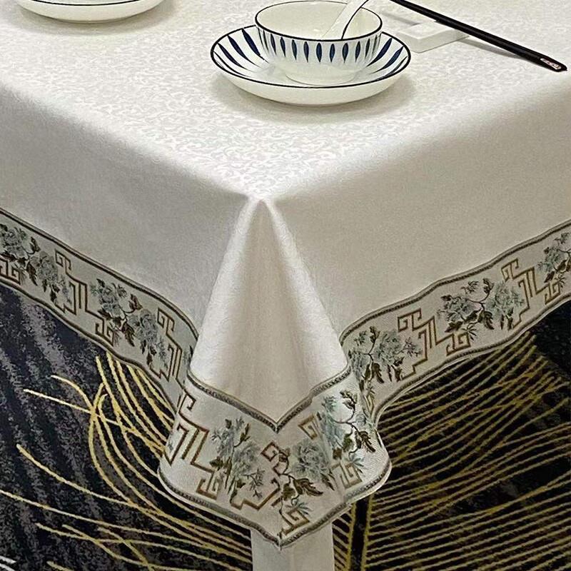桌布防水防油免洗防烫餐桌布感酒店欧式长方形台布家用茶几布定制