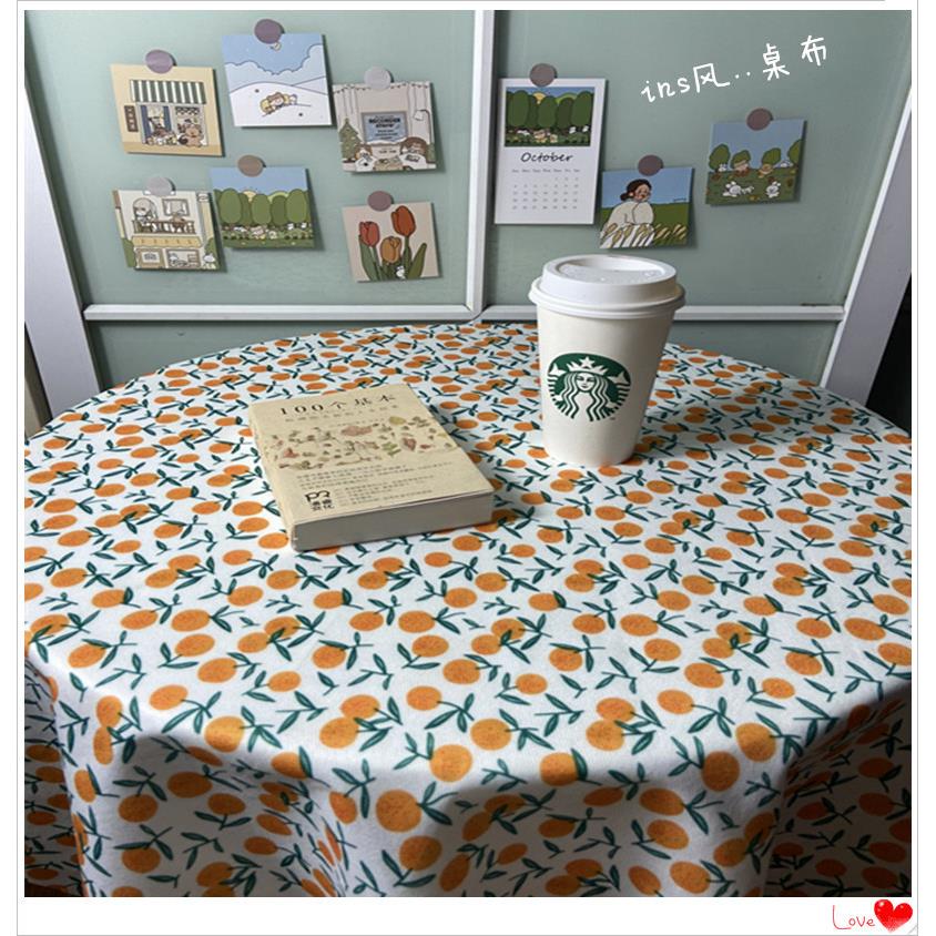 网红ins少女心书桌布摆拍背景布北欧格子台布布艺摆地摊布野餐布