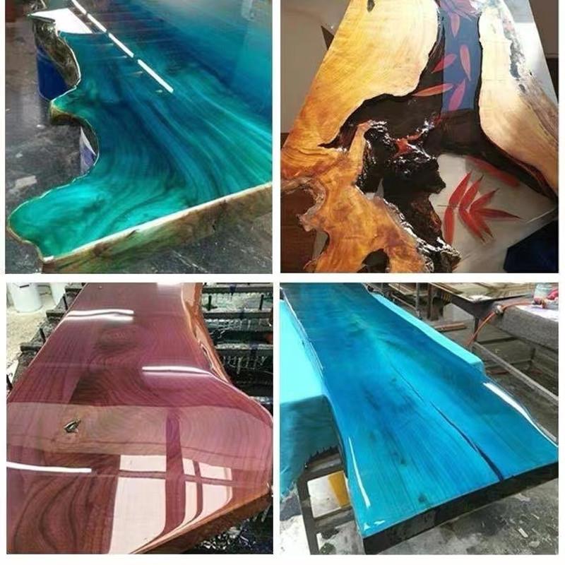 河流桌环氧树脂胶 高透高硬耐划伤胶 木头工艺品AB胶 灌注胶定制