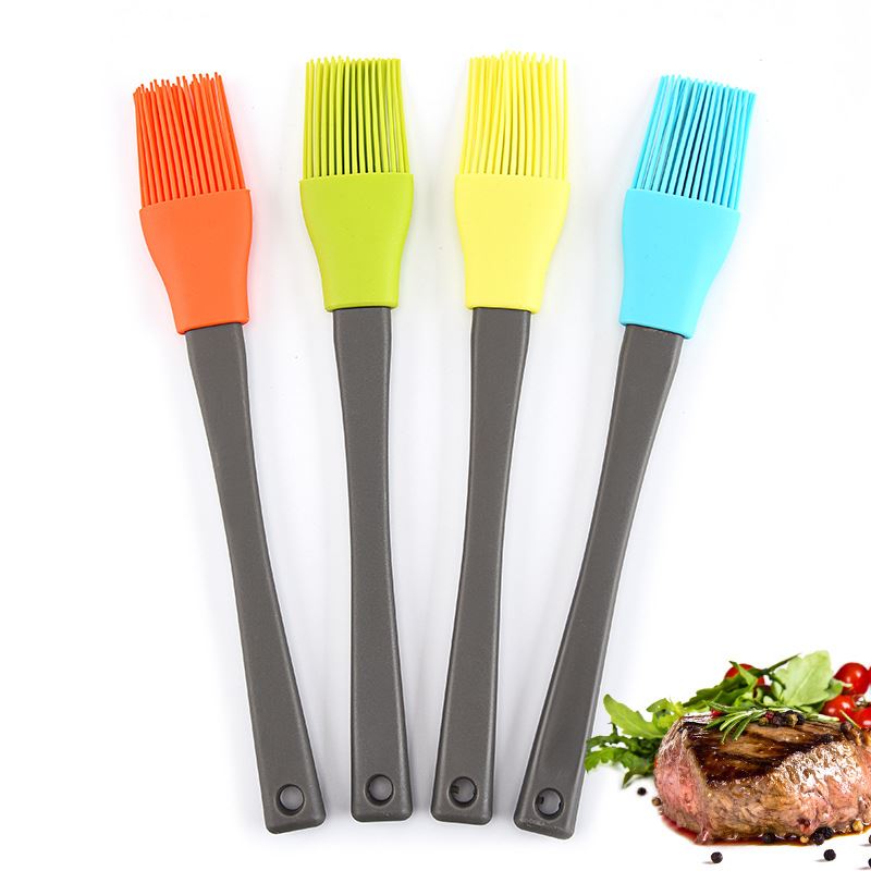 塑料柄硅胶刷子 烘焙工具BBQ油刷 蛋糕奶油刷 创意烧烤刷现货