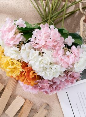手捧花手感绣球花仿真花厂家家居装饰玫瑰花墙假花INS跨境MW96002