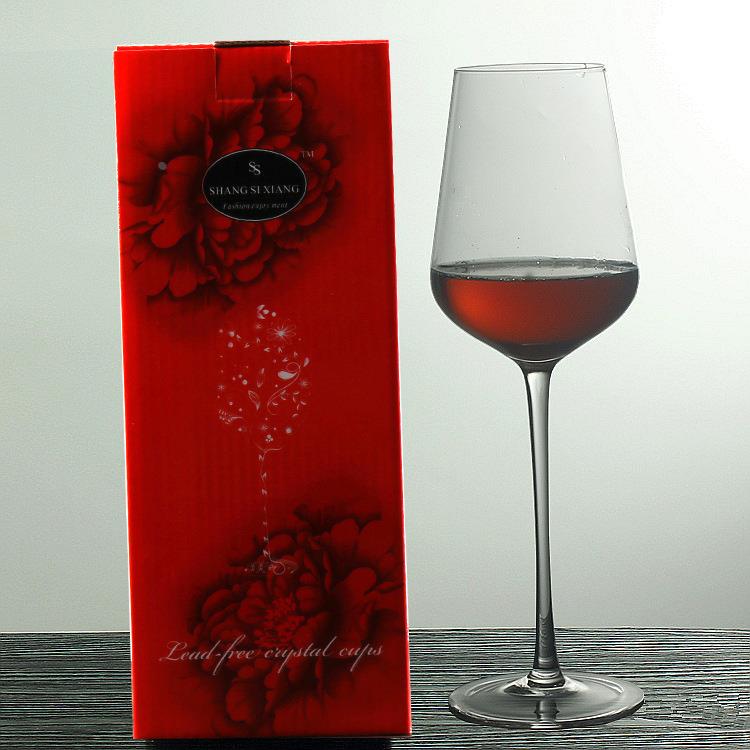 红酒杯套装 精品杯高脚杯 高档手工红酒杯 单只礼盒定制