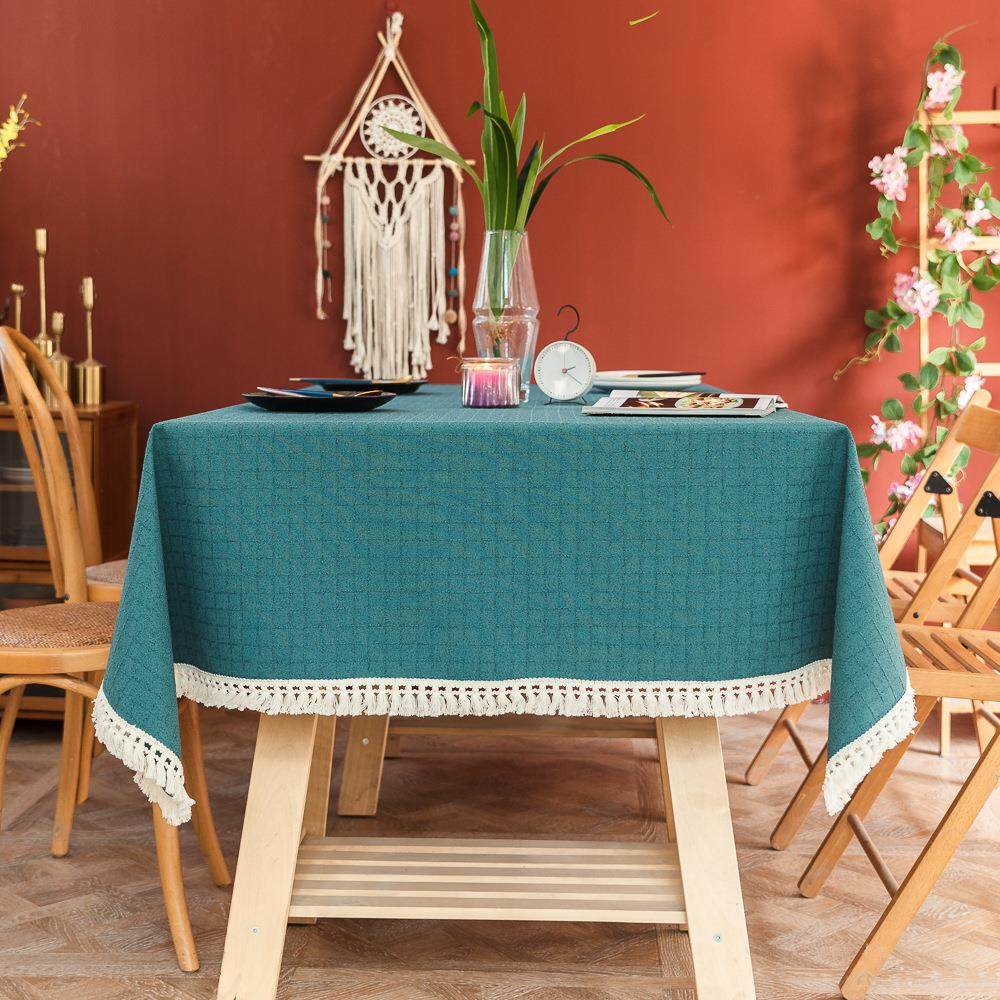 北美欧洲2025新品防皱加厚餐桌布艺提花格子茶几台布艺盖巾定制,居家布艺,桌布,淘宝优惠券,粉丝福利购,淘宝优惠卷