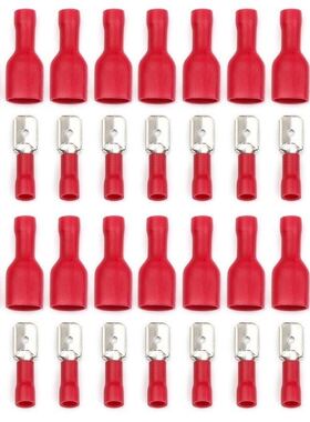 100红色端子 冷压FDFD1.25-250 MDD1.25-250各50个