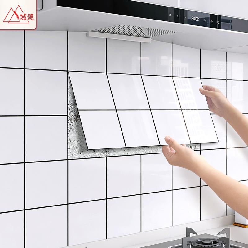 墙纸自粘防水防潮仿铝塑板自贴墙纸卫生间翻新背景墙面装饰瓷砖贴