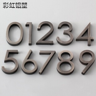 6cm酒店防拉丝不锈钢楼门牌注塑电镀部门办公室门牌宾馆号楼层号