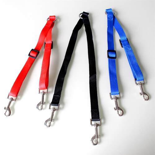 一拖二双头牵引绳宠物用品厂家直销中大型犬通用外出遛狗绳狗链子