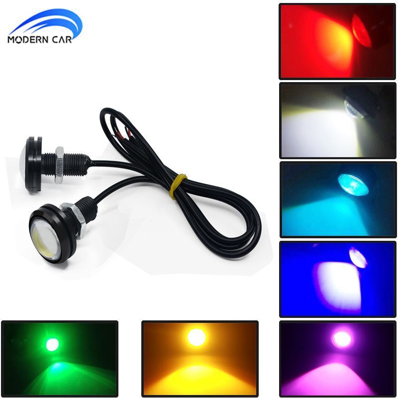 18/2M鹰眼灯薄款汽车led日行灯流氓灯倒车灯摩托车灯