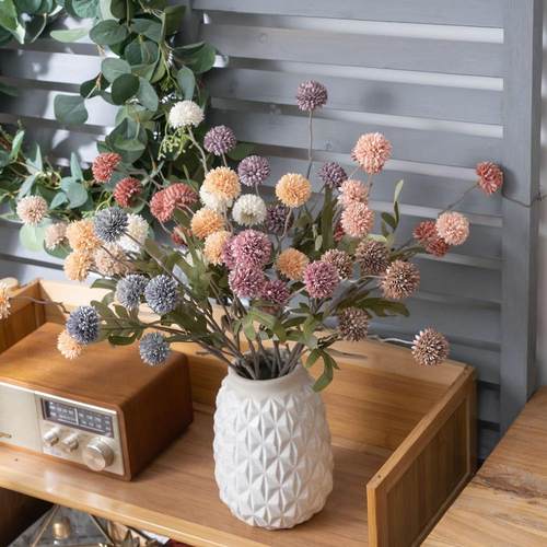 漫舞蒲公英厂家仿真花假花绿植物婚庆装饰品INS风跨境MW66783定制