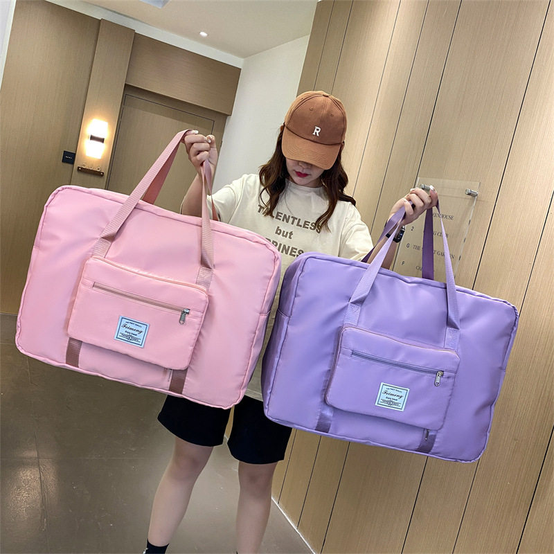 旅行包女短途行李包收纳袋大容量手提包轻便孕妇待产包防水健身包