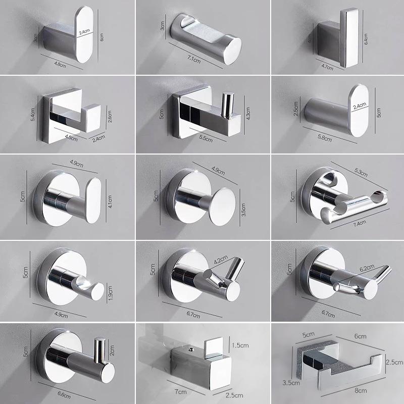 挂衣钩不锈钢酒店工程衣帽钩单钩浴室卫生间壁挂式墙上挂钩定制