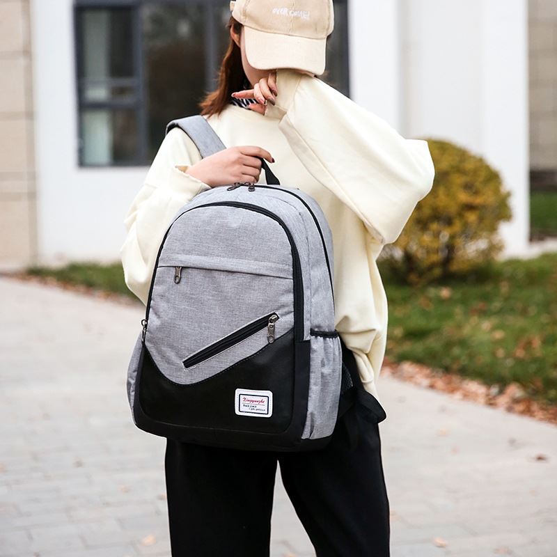 电脑背包2025潮流大学生背包男休闲商务大容量旅行包三件套双肩包