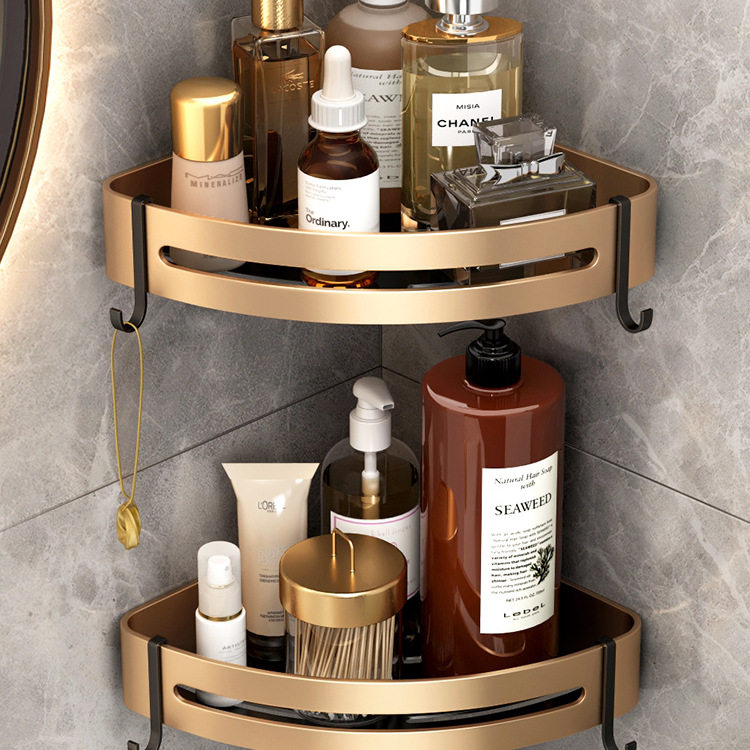 卫生间浴室置物架洗手间免打孔收纳架洗漱台洗澡间沐浴露洗发水架