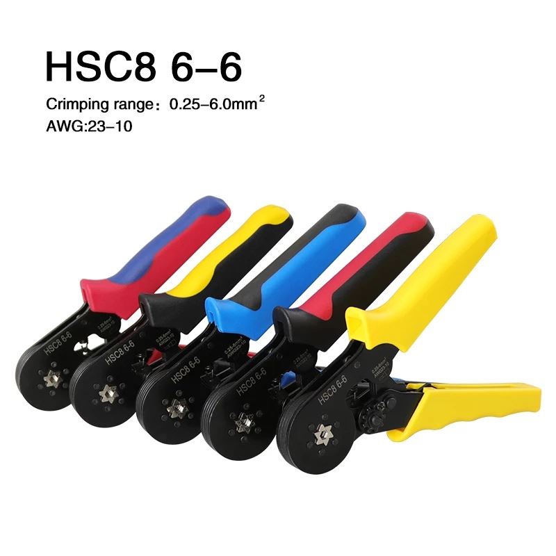HSC8 6-4 6-6 管型端子压线钳套装 VE端子绝缘压接钳套装