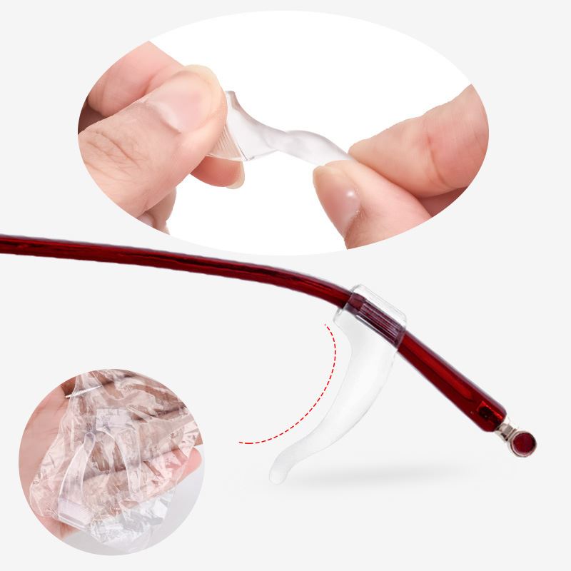 大中小透明色眼镜防滑耳钩近视眼睛腿托防滑硅胶固定眼镜腿套