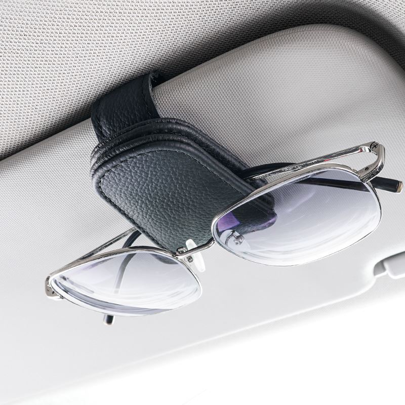 车载眼镜夹多功能卡片收纳汽车用遮阳板墨镜支架太阳镜夹子电