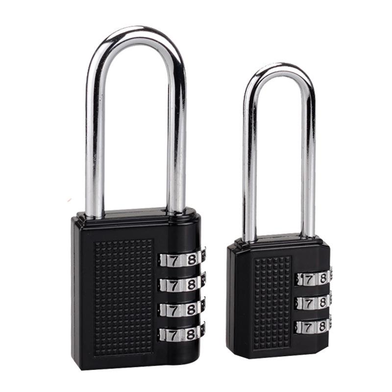 密码锁加长U型锁梁 房门健身房更衣柜文件柜子快递车锁头密码挂锁
