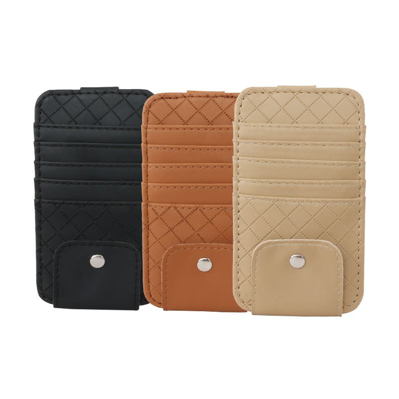 汽车遮阳板证件夹车内多功能票据夹车用眼镜架特价新品卡片袋