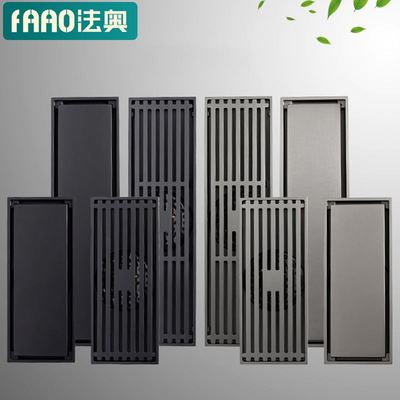 防臭加长条地漏 卫生间浴室淋浴房长方形大排量长条型条形