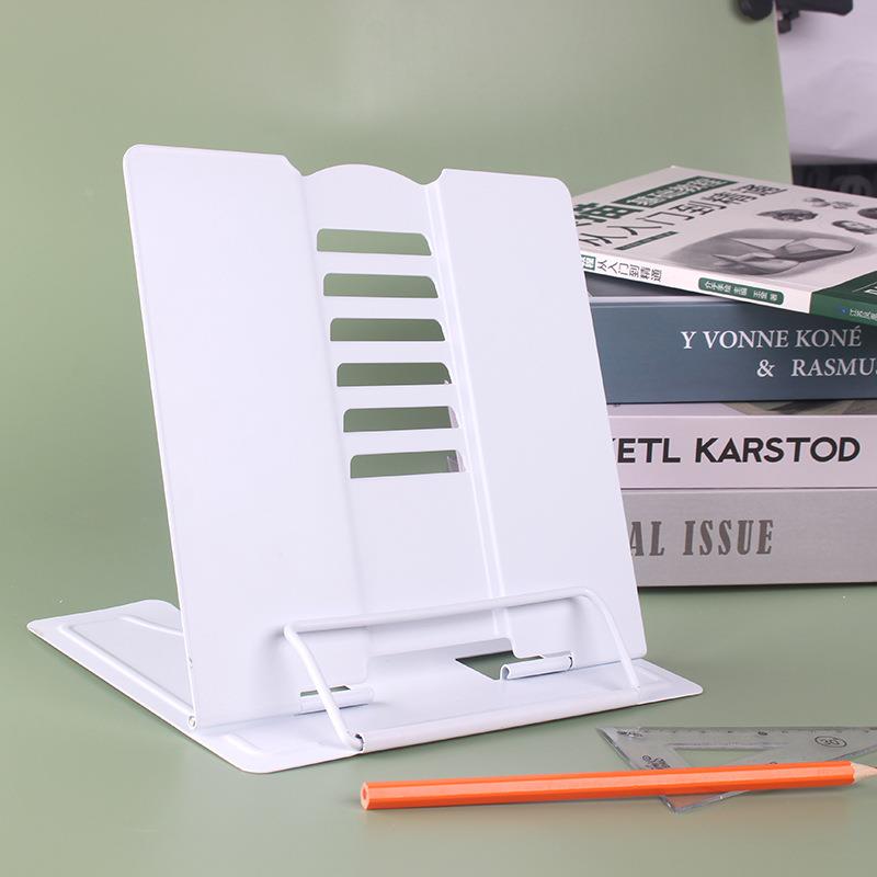 解放双手阅读架 升级版学生桌面看书架 金属读书架护目阅读架定制