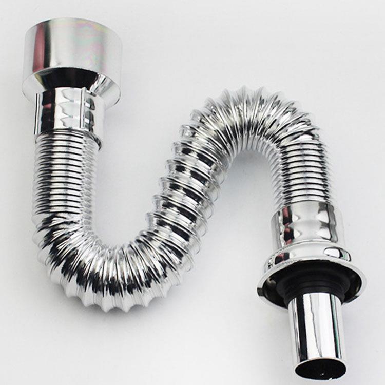 不锈钢水槽下水器 新款双盆下水管 厨房菜盆下水器配件定制