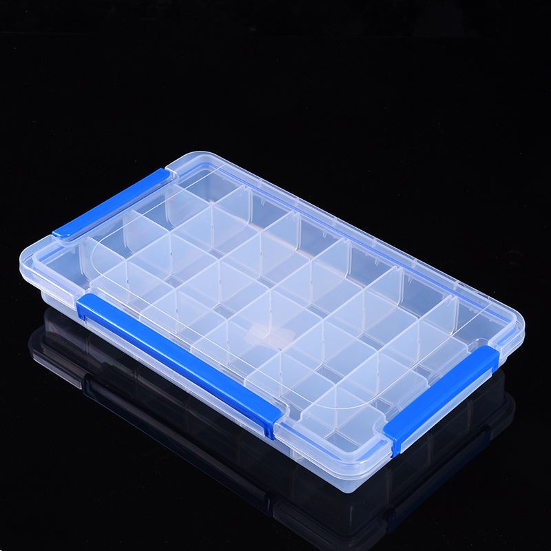 多规格透明长方形零件盒 电子元件渔具收纳盒电工用品塑料盒
