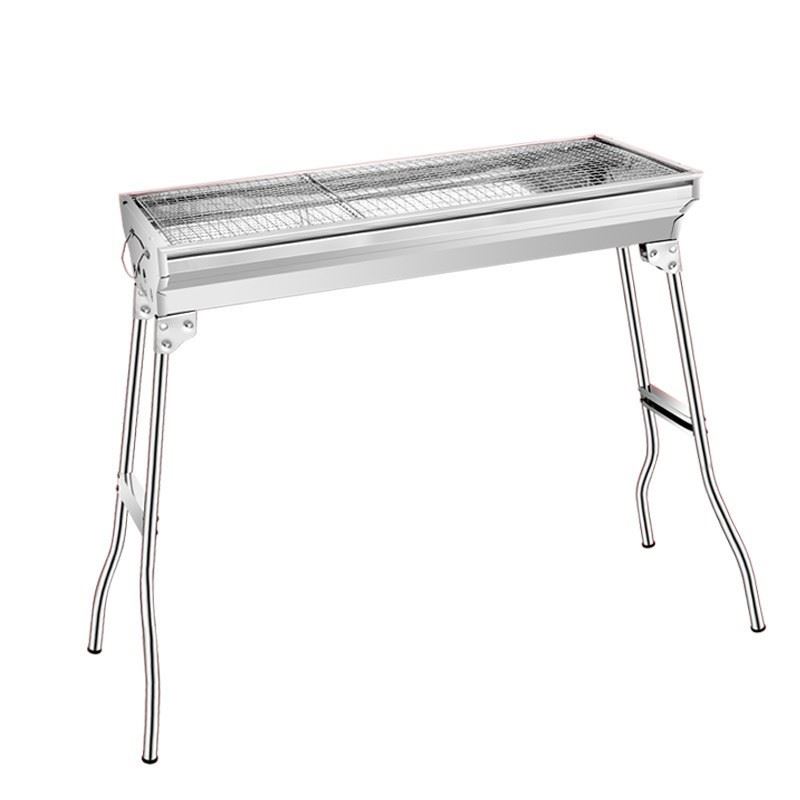 现货不锈钢烧烤炉木炭烧烤炉bbq碳烤炉户外折叠便携式烧烤架