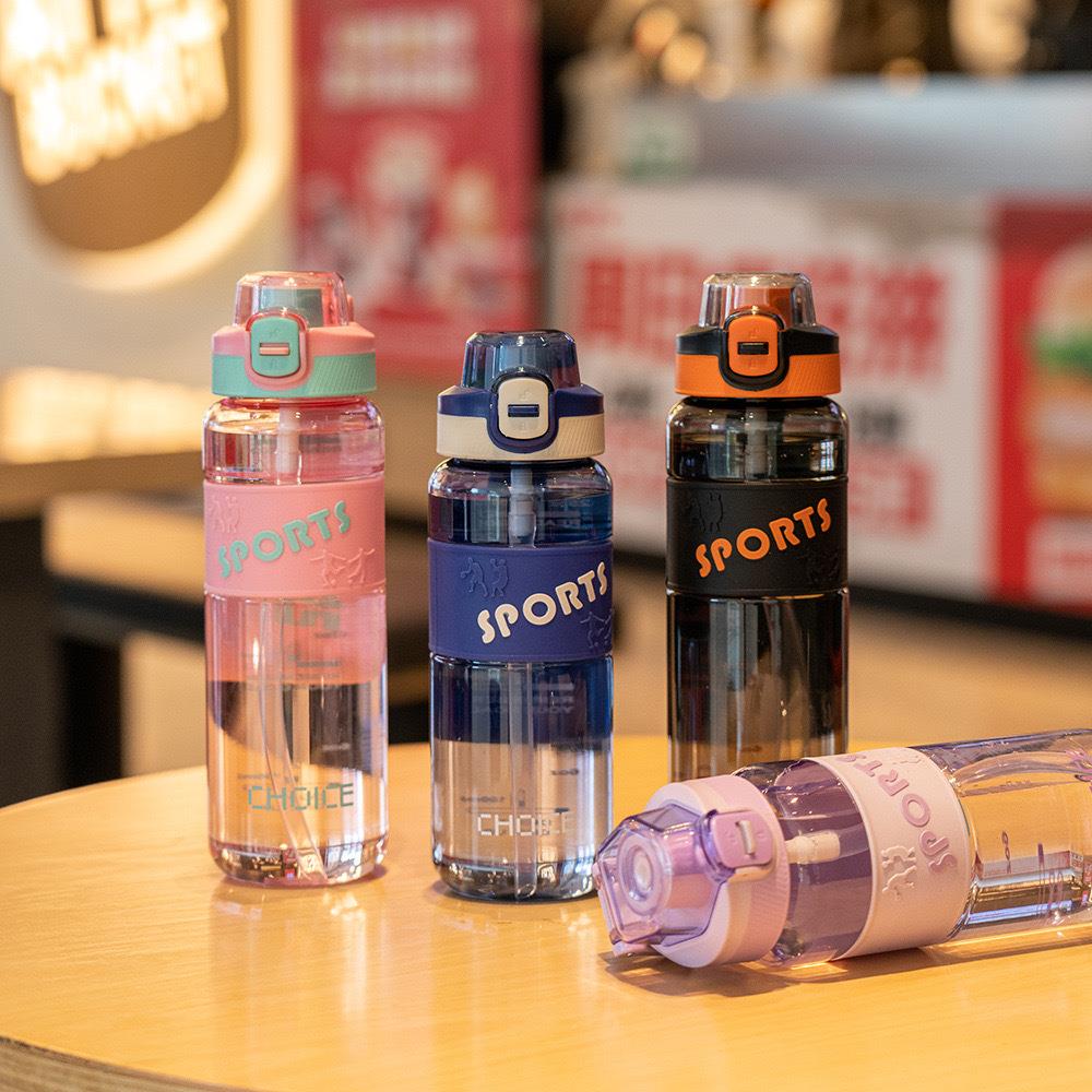 高颜值大容量水杯夏季女生吸管杯子加厚健身水瓶运动水壶男