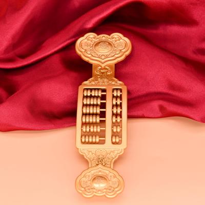 实心吉祥如意算盘摆件家居装饰办公室工艺品创意仿古金属工艺礼品