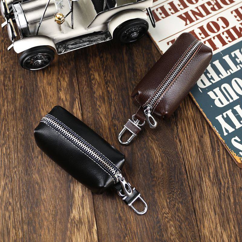 钥匙收纳包零钱包大容量多功能男女通用二合一家用汽车锁匙包