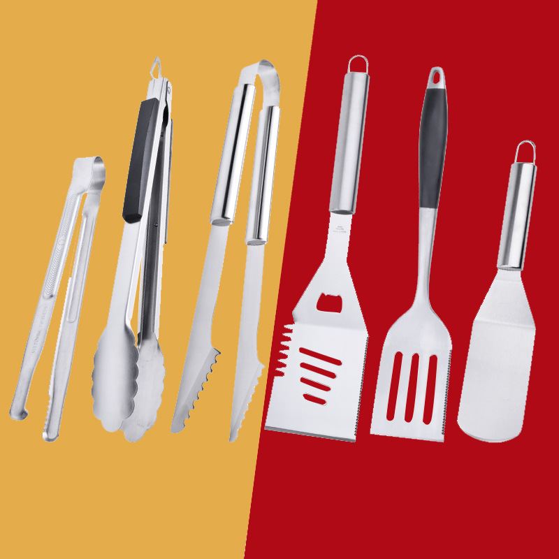 多功能不锈钢铲夹加厚烧烤食物冰夹厨房炒菜煎铲子烘焙铲烧烤用品