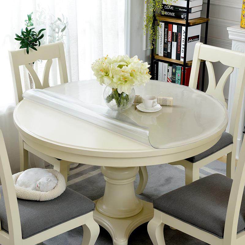 pvc圆桌布餐桌桌垫防水防油软玻璃透明圆形桌布酒店圆桌桌布定制,居家布艺,桌布,淘宝优惠券,粉丝福利购,淘宝优惠卷