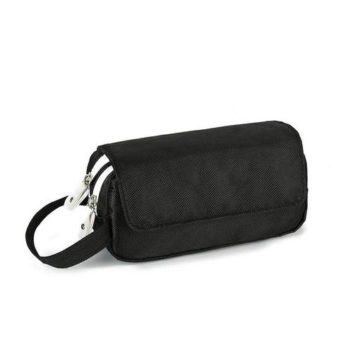 新款男女学生小包大容量翻盖多层笔袋牛津布简约收纳袋耐麿文具盒定制